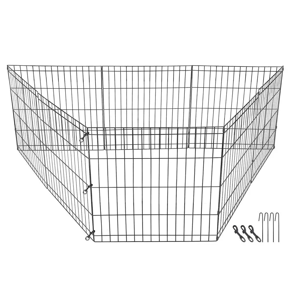 24" Tall 8 Panels Metal Dog Playpen