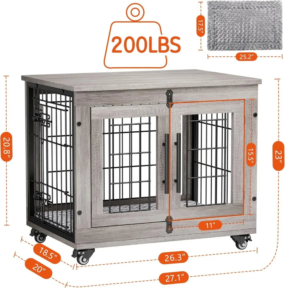 Small Dog Crate Furniture Set of 2