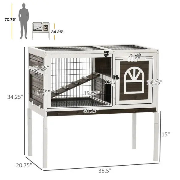 PawHut Indoor Rabbit Hutch