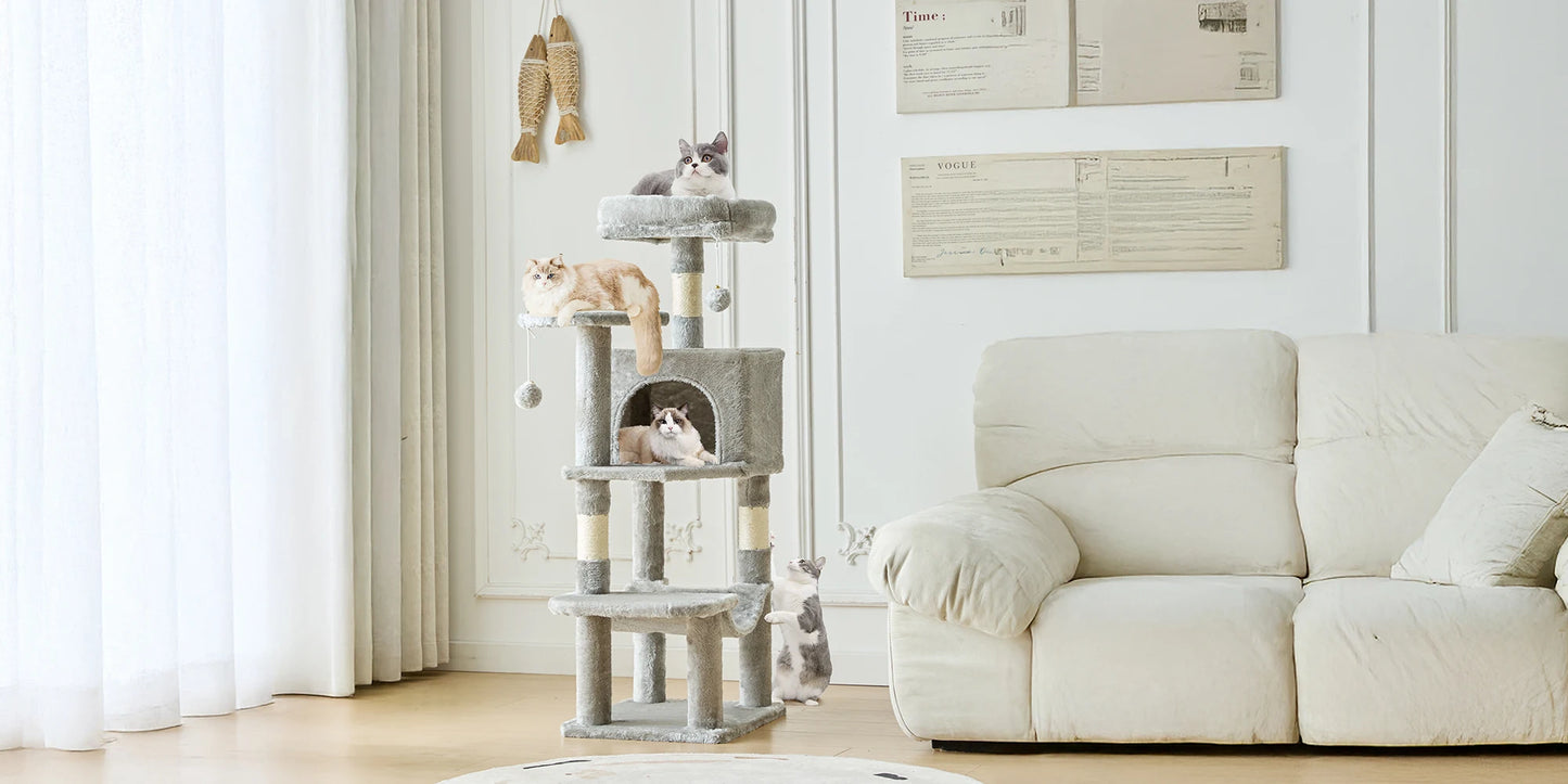 JHK 44in Tall Multi-Cat Climbing Cat Tree