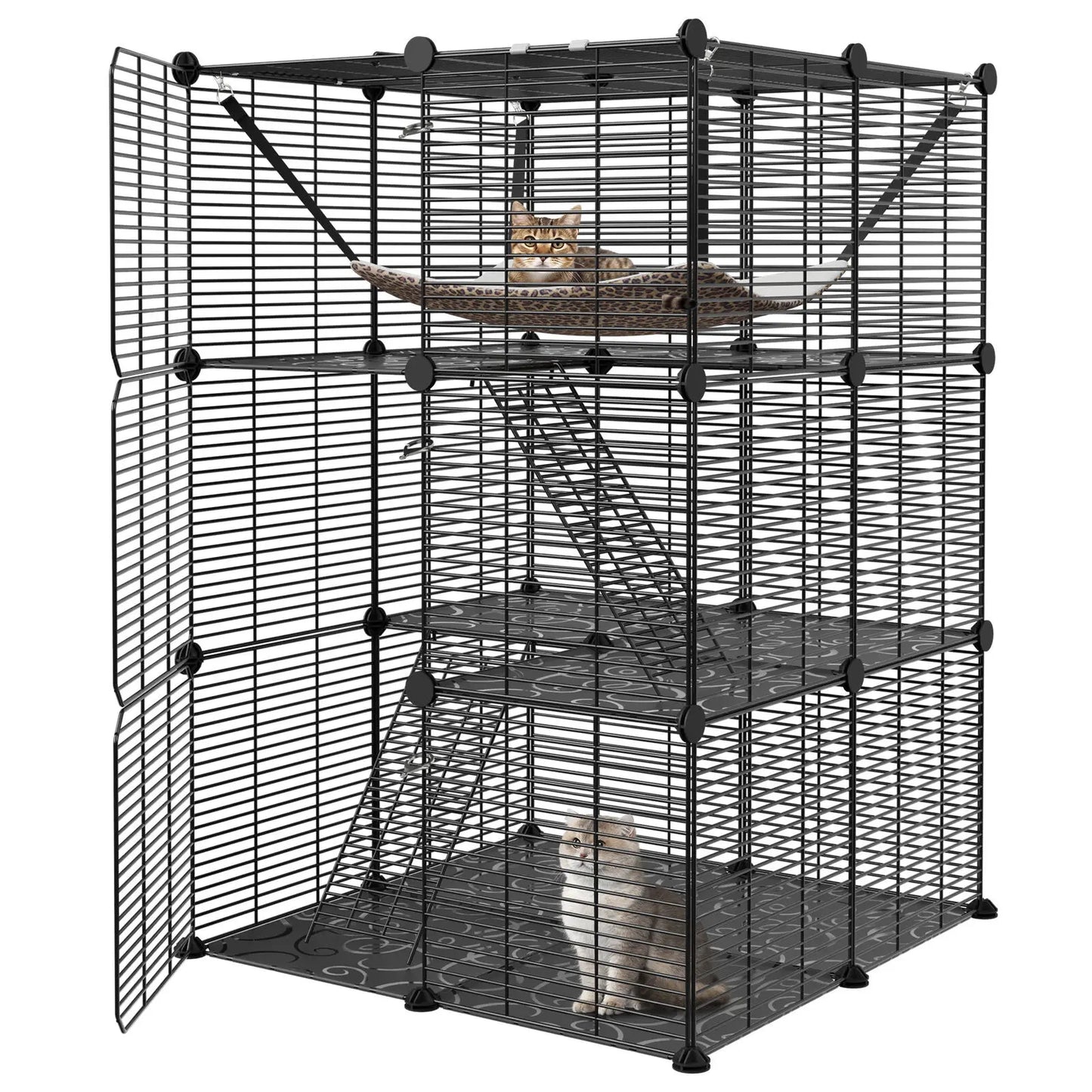 3-Tiers Cat Cage Enclosure