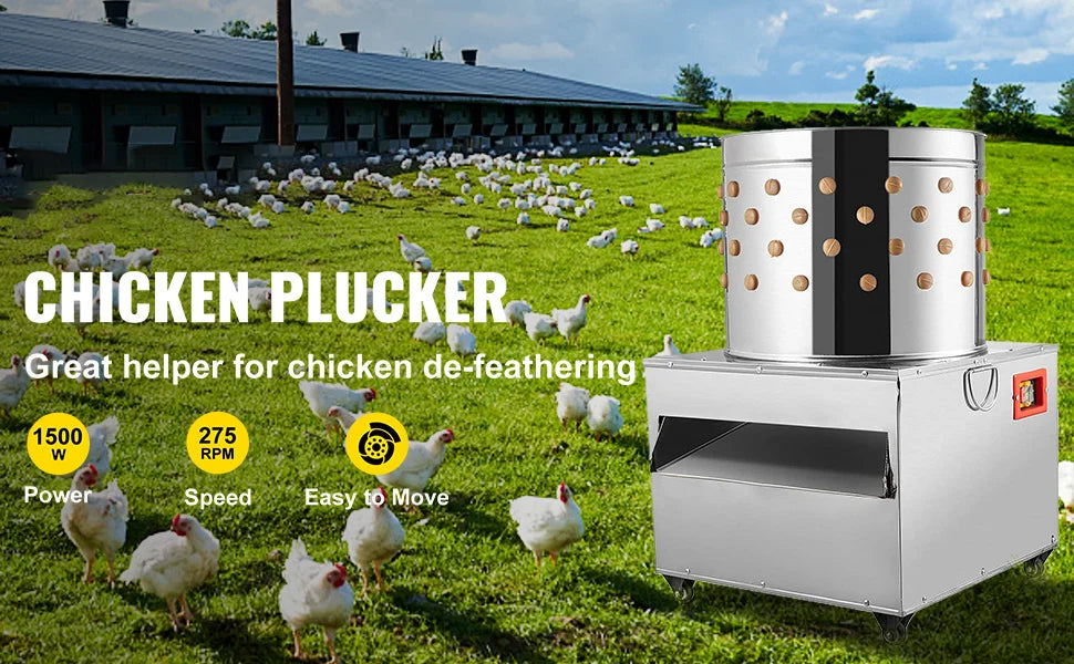 SucceBuy 1500W Electric Chicken Plucker