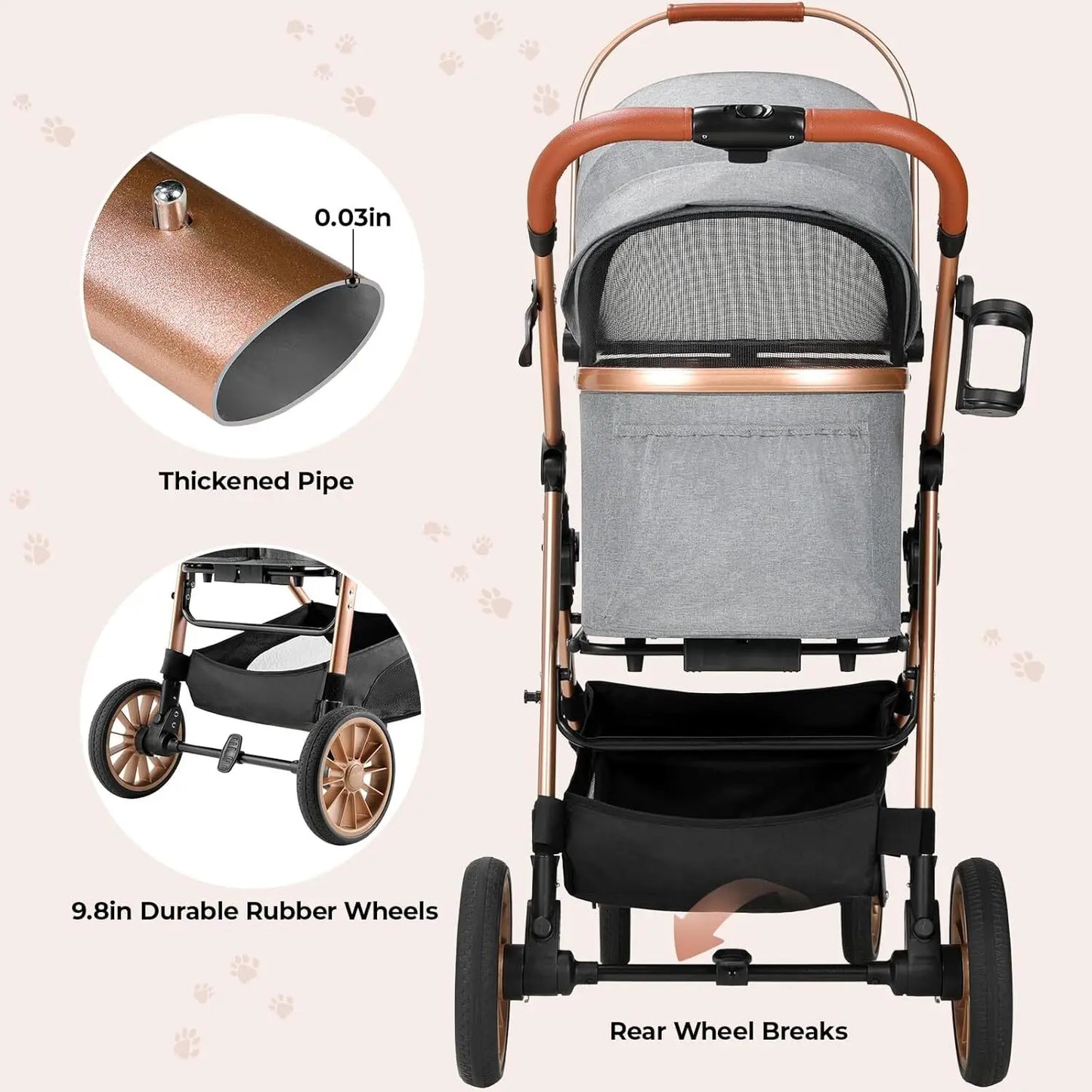 Dog Buggy Stroller Box
