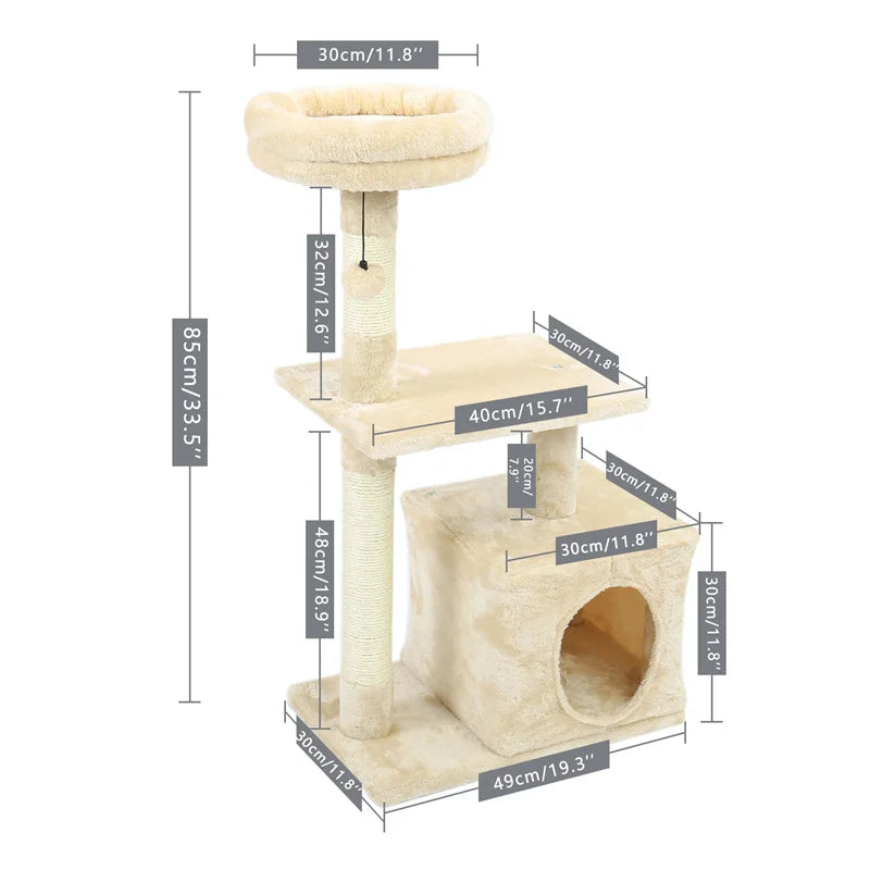 Cat Tree Cat Tower for Kittens and Small Cats