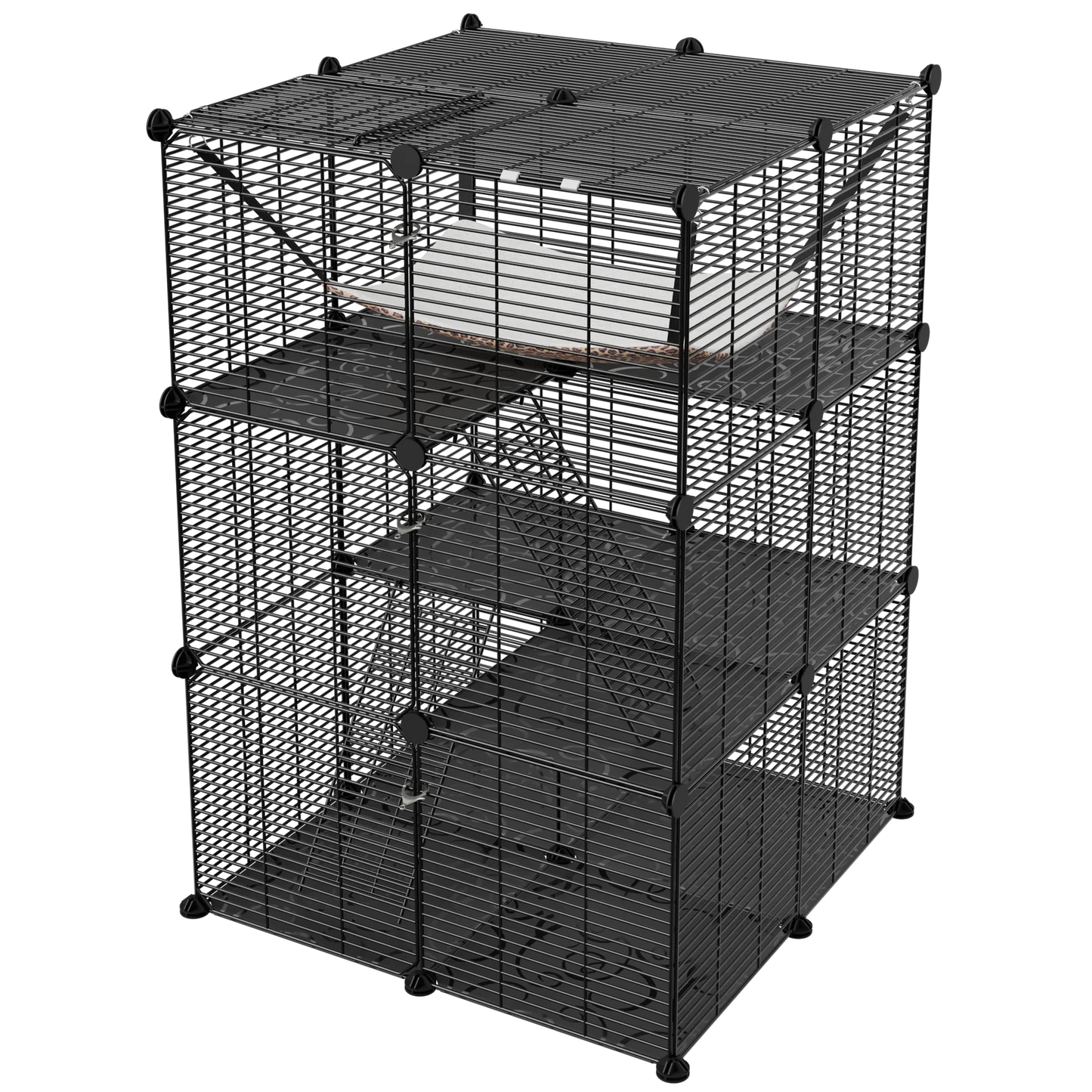 3-Tiers Cat Cage Enclosure