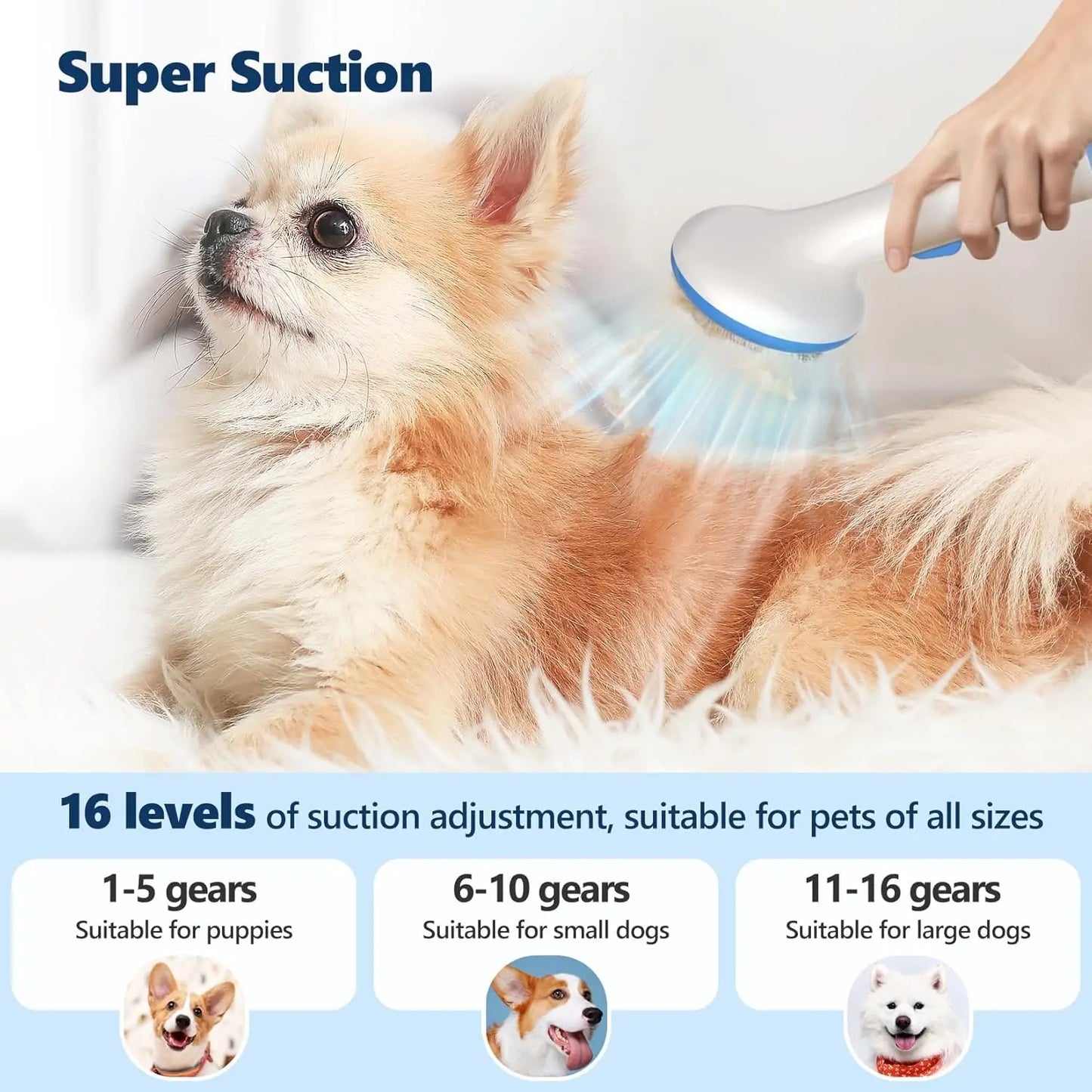 Pet Grooming Vacuum Kit