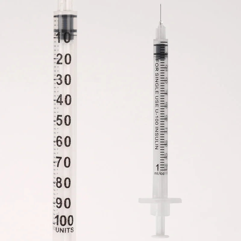 5/10Pcs 0.3/0.5/1ML Disposable Plastic Veterinary Syringe