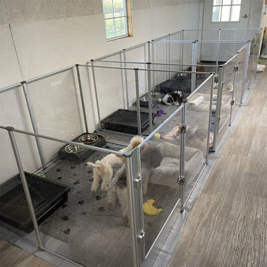 1Pc Large Acrylic Dog Playpen Cage