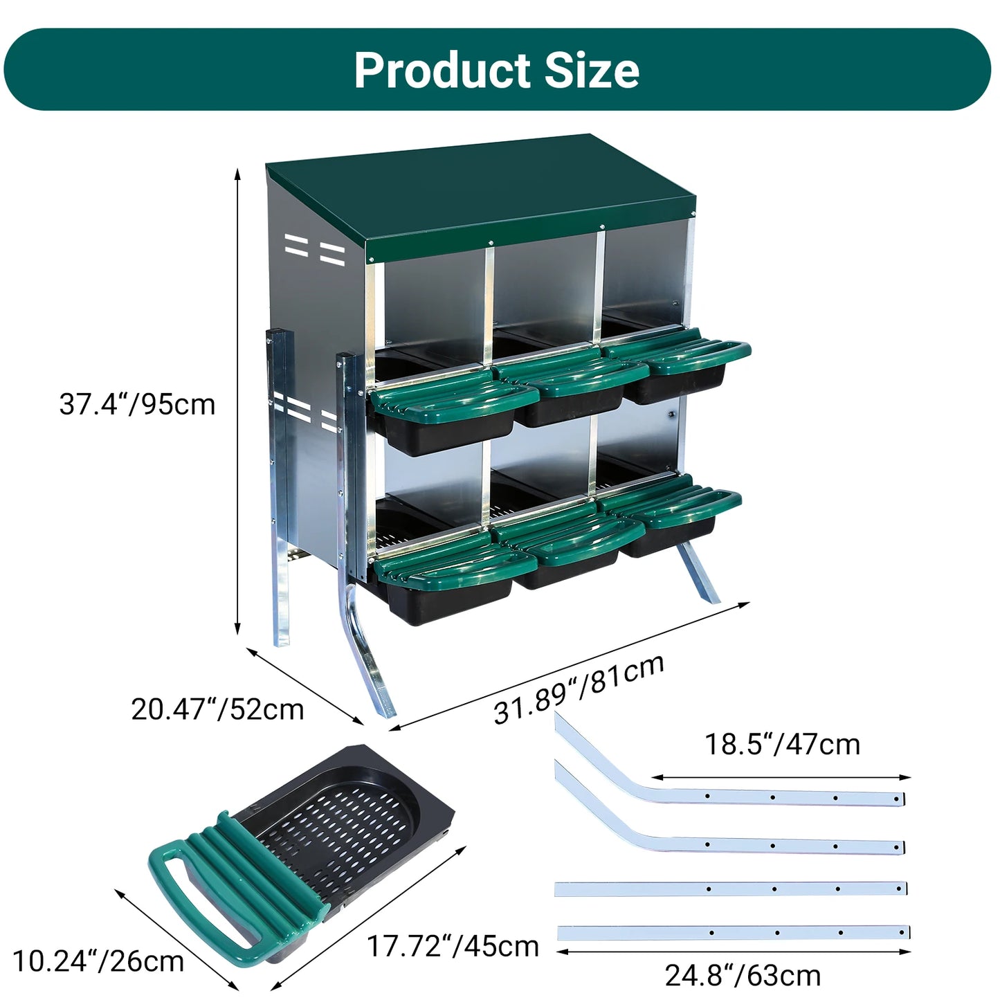 6-8-10 Holes Chicken Nesting Box