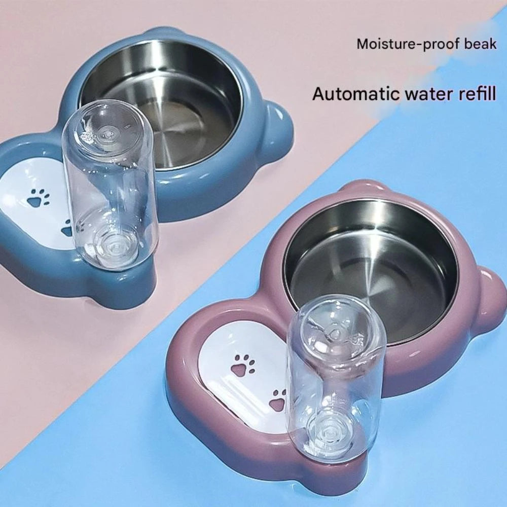 Auto Refill Pet Food & Water Bowl Combo for Cats & Dogs