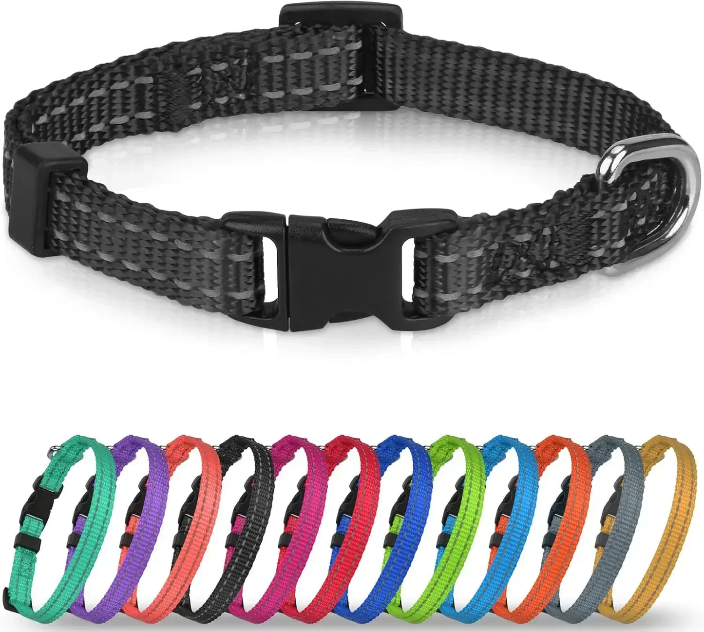 New Style Adjustable Reflective Nylon Dog Collar