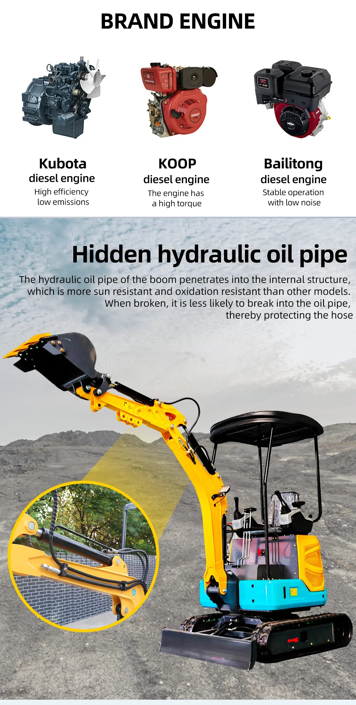 Mini Excavator With Multiple Accessories Available