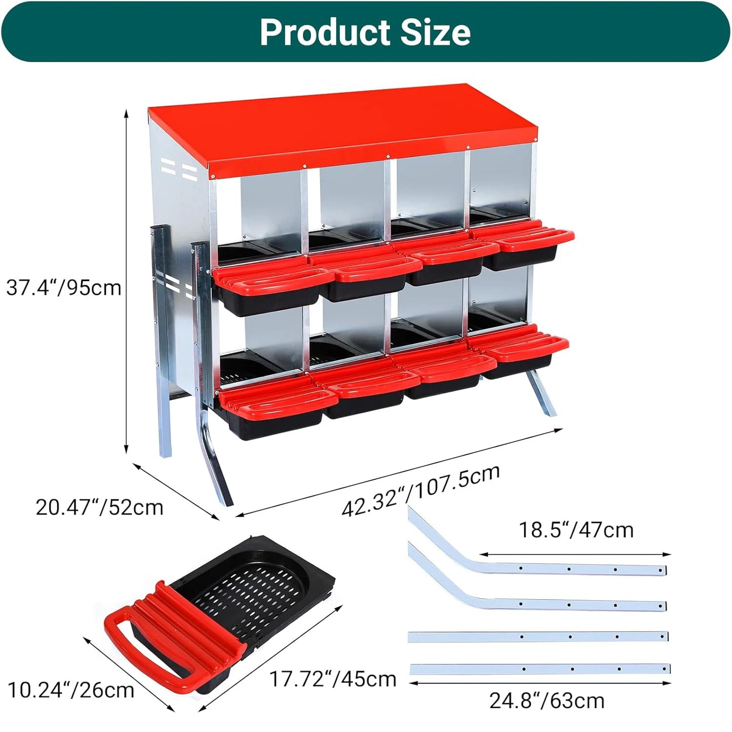 6-8-10 Holes Chicken Nesting Box