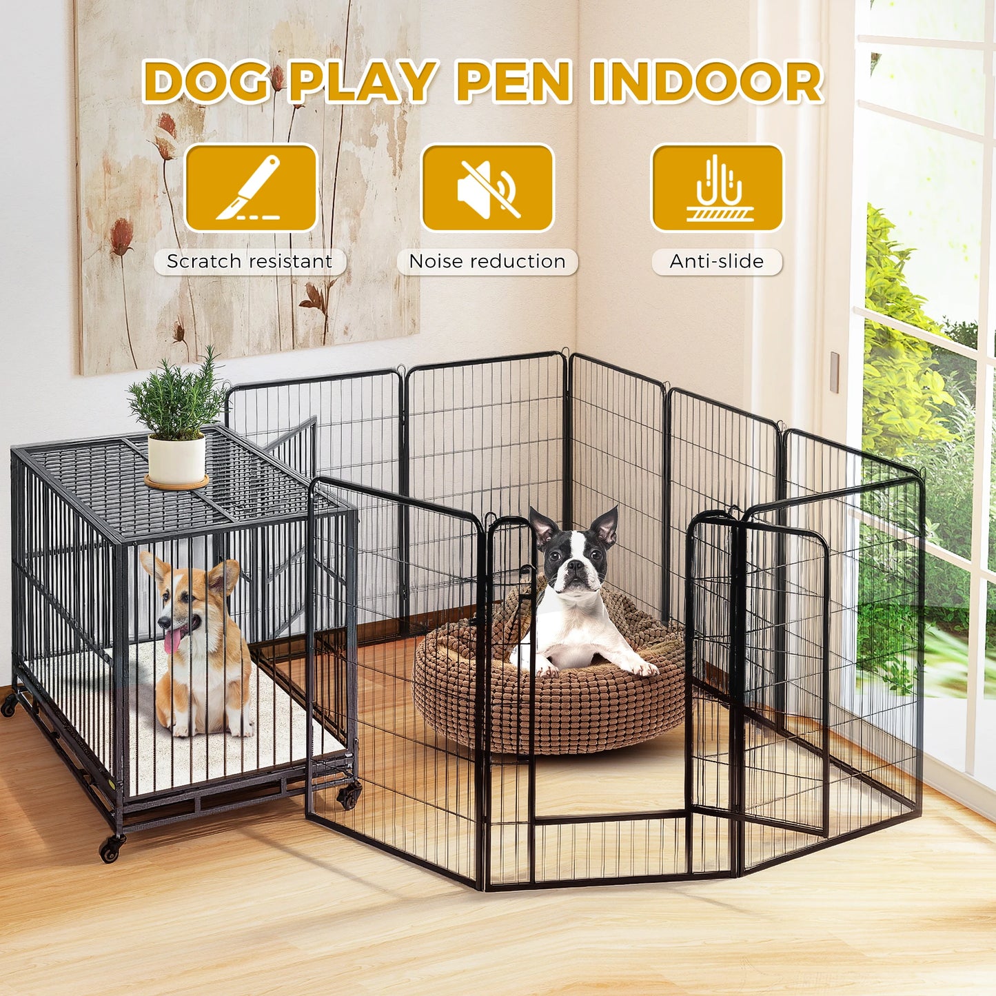 Dog Playpen with Door