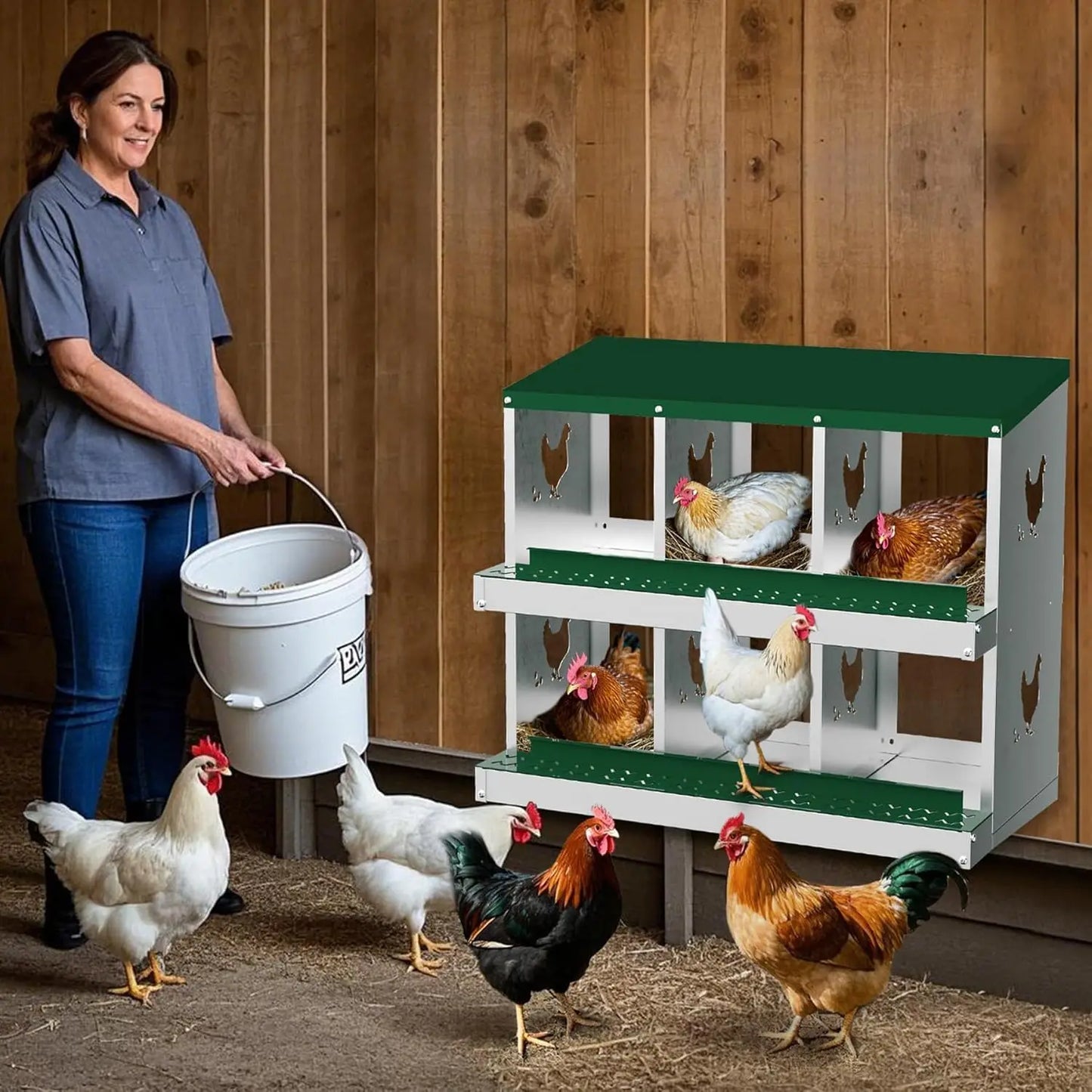 Metal Chicken Nesting Boxes
