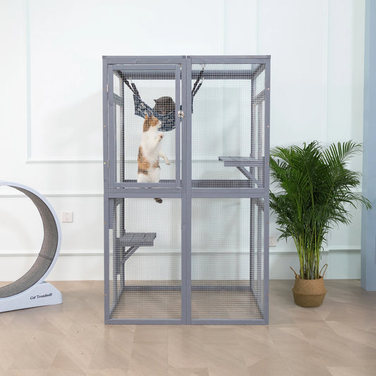 Wooden Cat Catio,