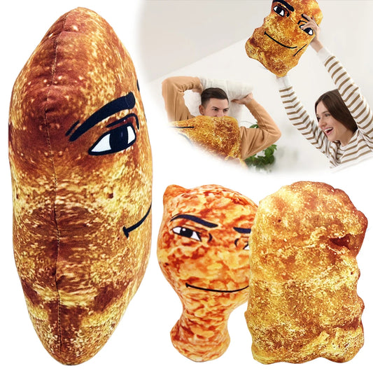 Simulation Chicken Nuggets Plush Pillow
