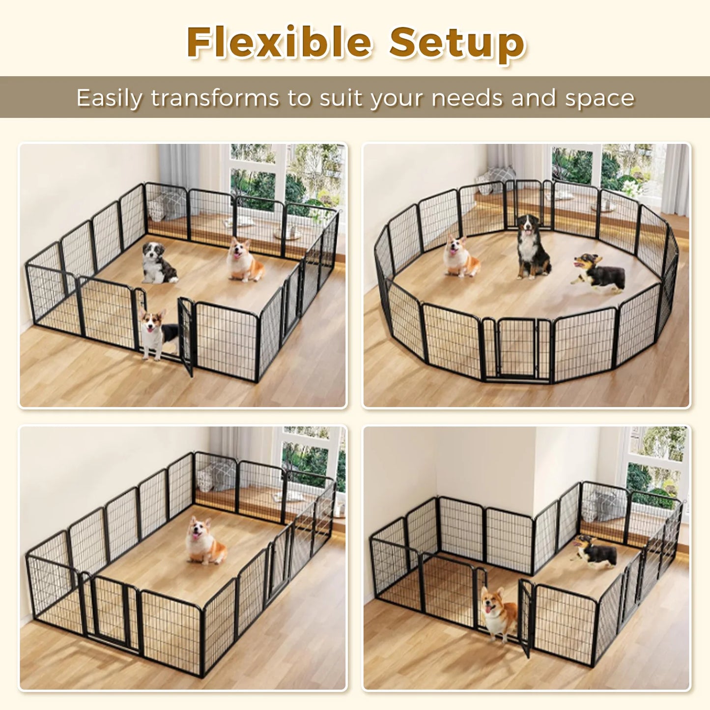 Dog Playpen with Door