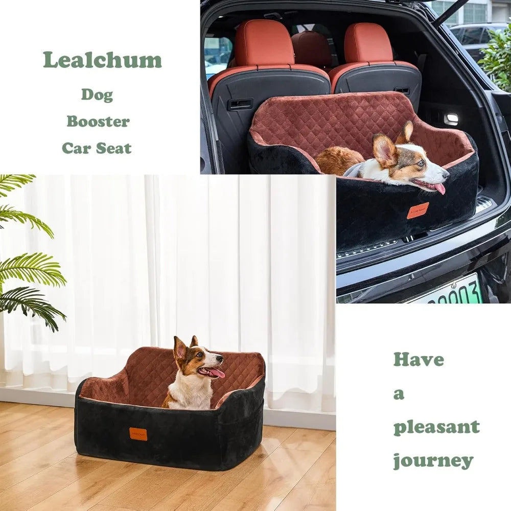 Large Dog Car Seat with Memory Foam Bed