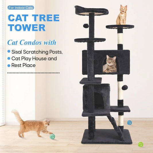 Cat Tree 54in Cat Tower