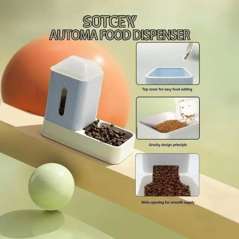 3.5L Large Capacity Automatic Dog Cat Feeder And Water Dispenser