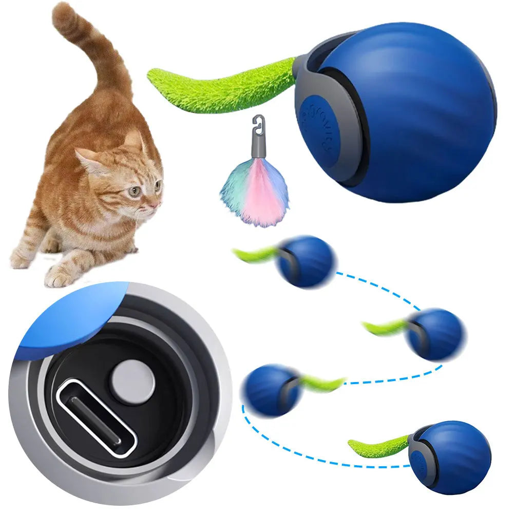 Automatic Moving Cat Toy Ball