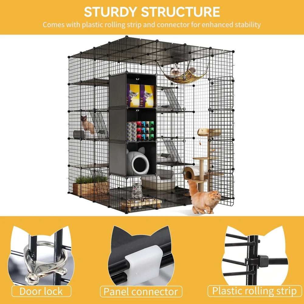 5-Tier Metal Cat Cage