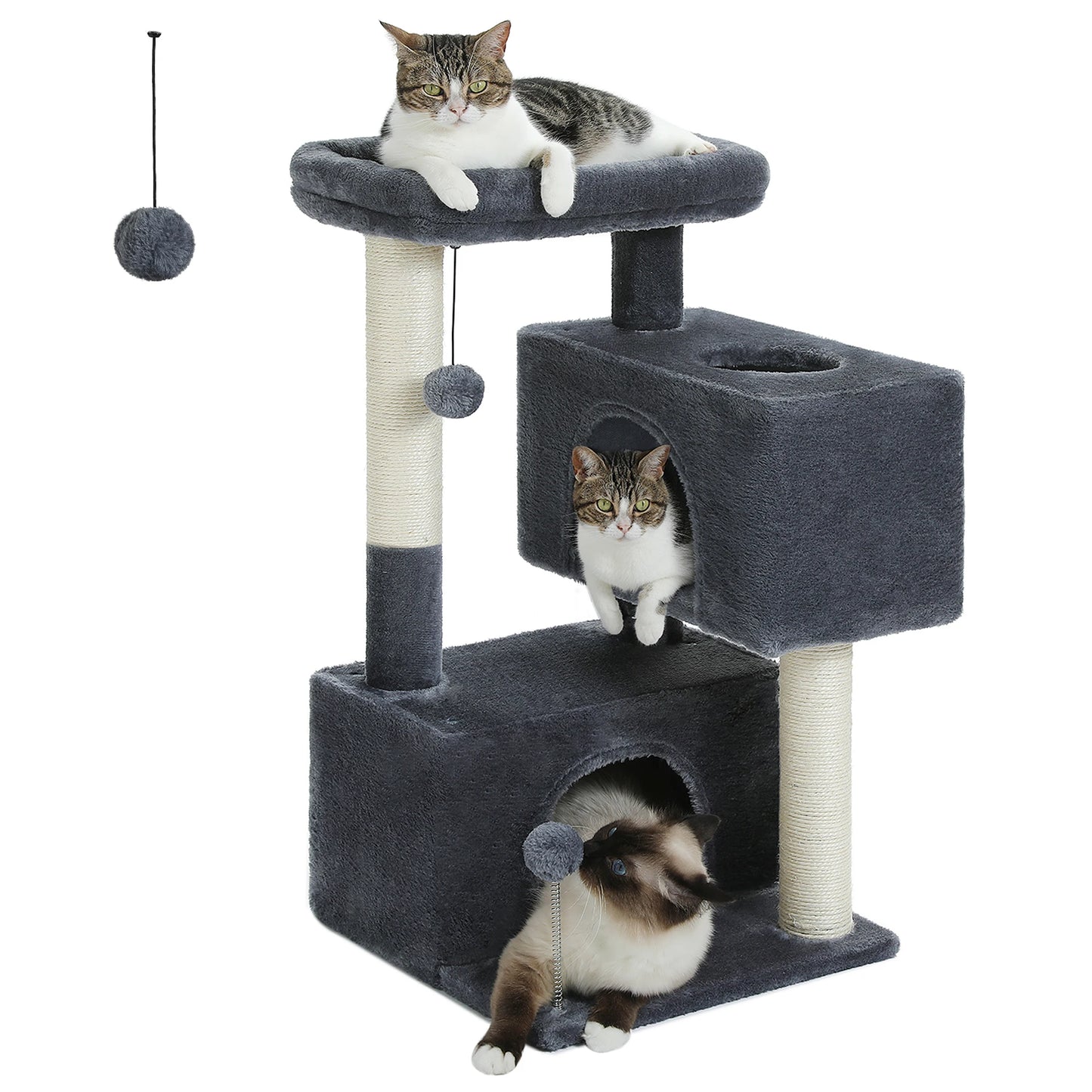 Cat Tree Tower with Detachable Top Perch