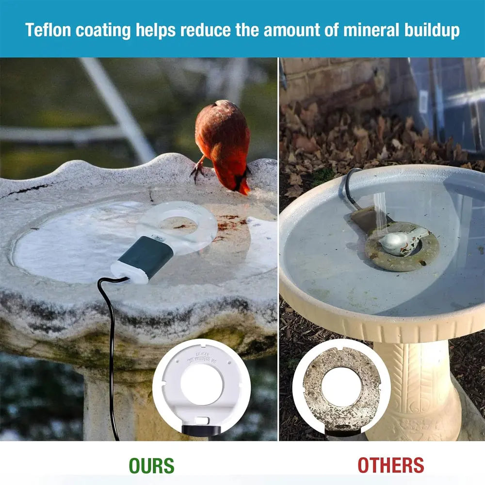 500W Chicken Waterer Heater Aluminum Utility De-Icer for Farm & Livestock