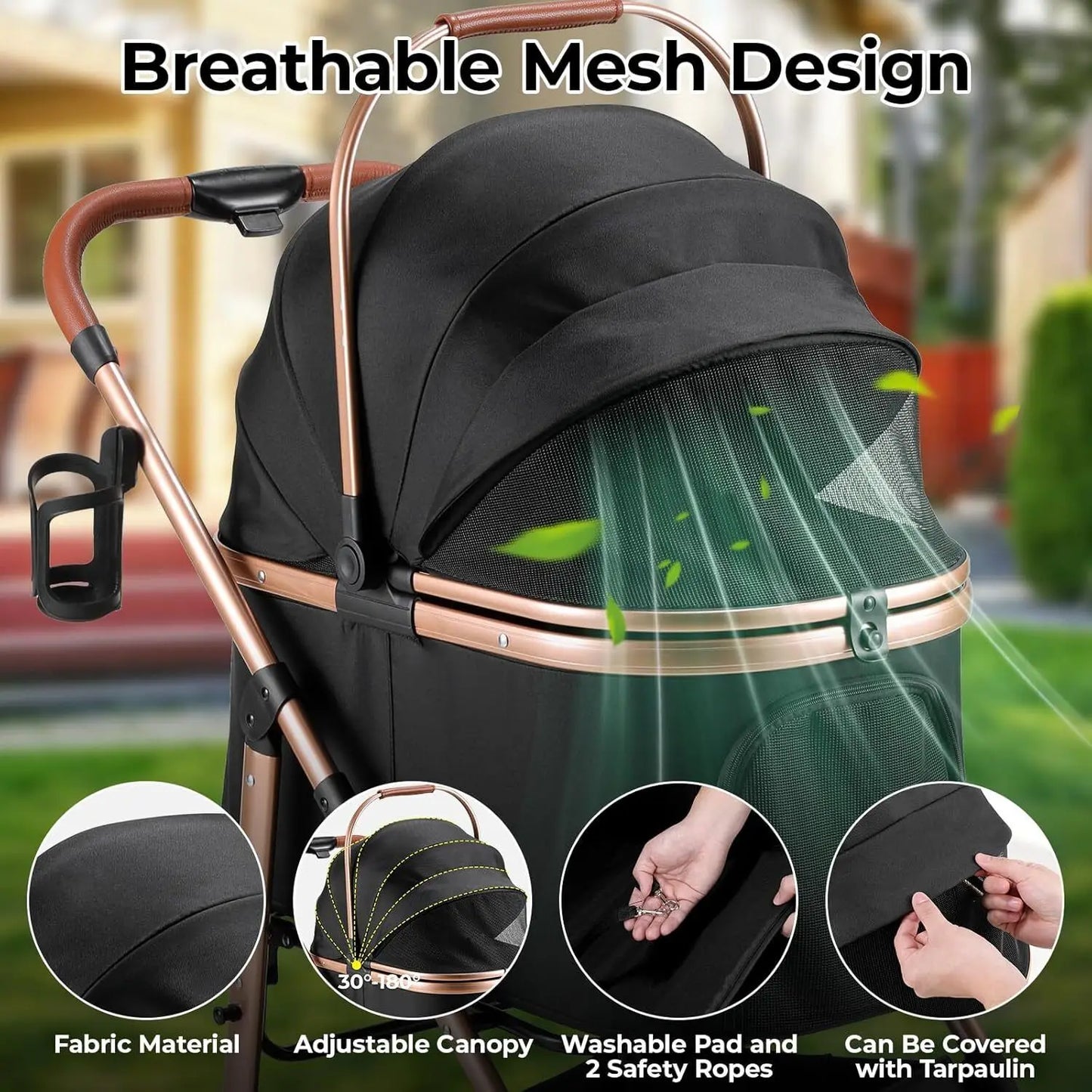 Dog Buggy Stroller Box