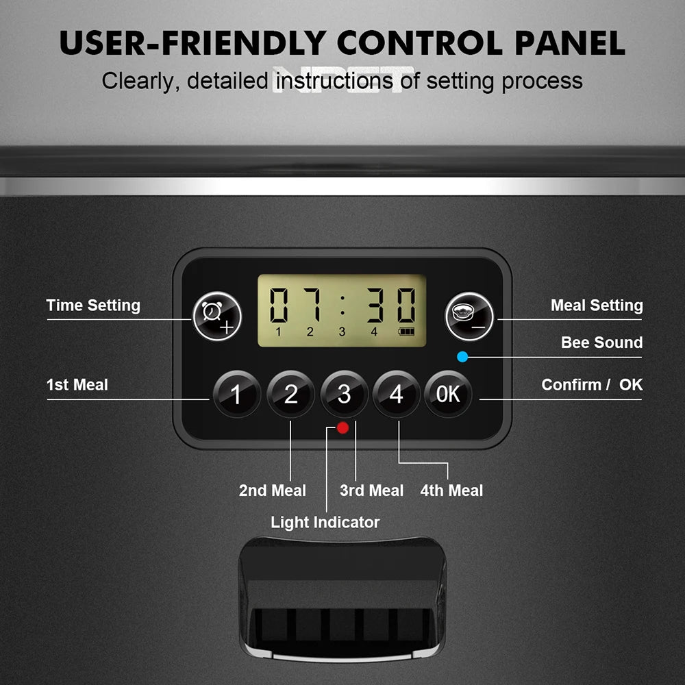 NPET 4L Automatic smart pet feeder