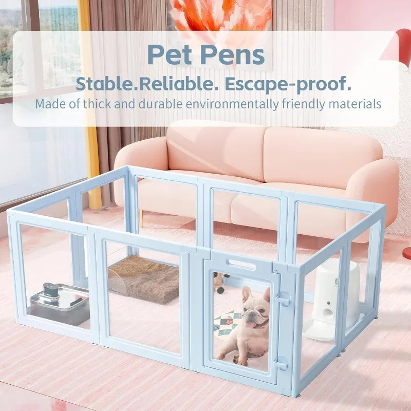 DIY Clear Acrylic Dog Playpen House