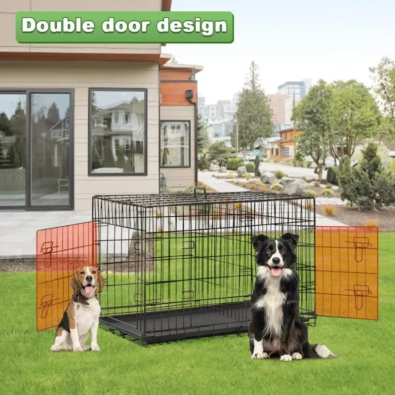 BestPet 48 inch Foldable Metal Dog Crate