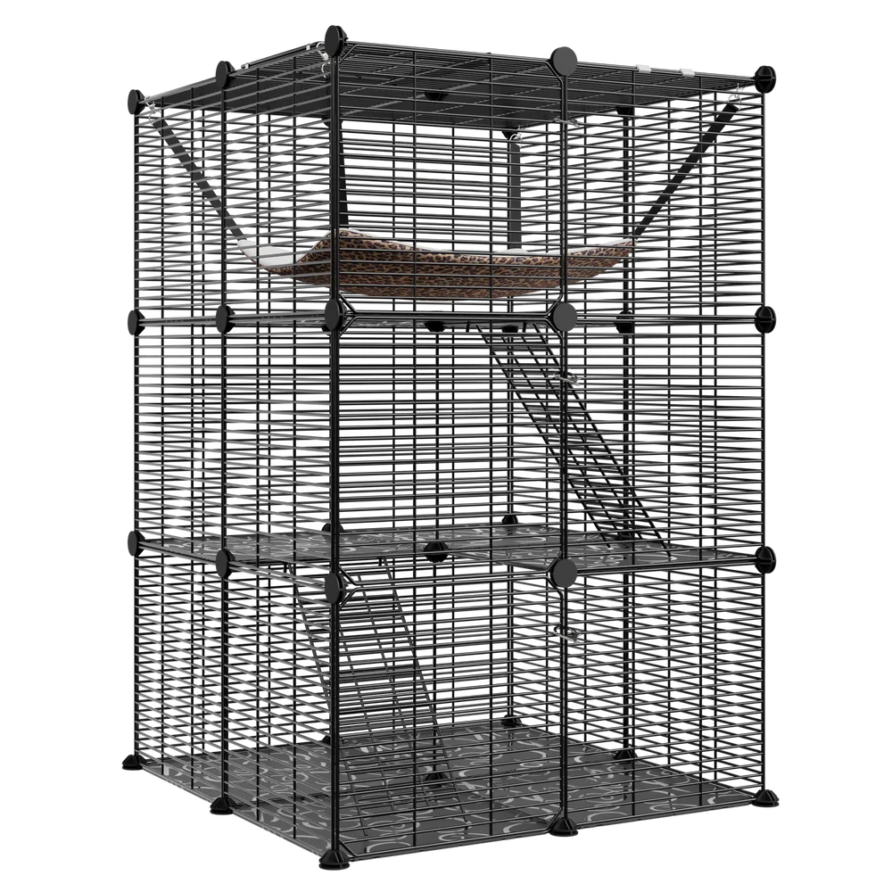 3-Tiers Cat Cage Enclosure