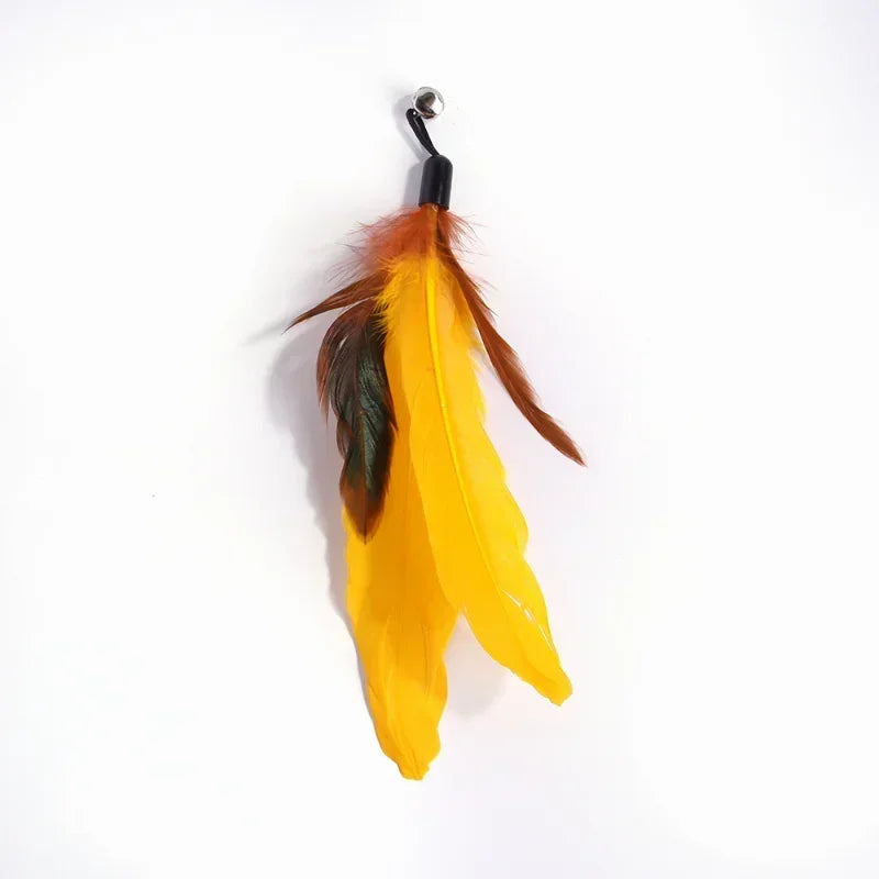 Pet Cat Toy with Bell Color Feather