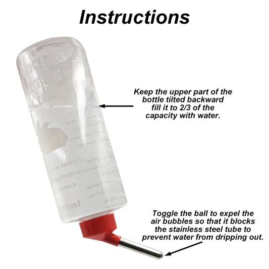 1 PC 1000ml Random Color Small Animals Drinker