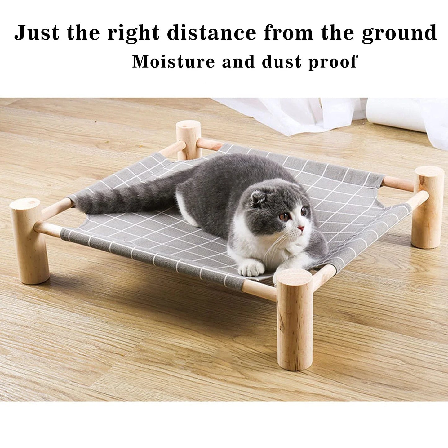 1 Raised Cat Hammock Bed