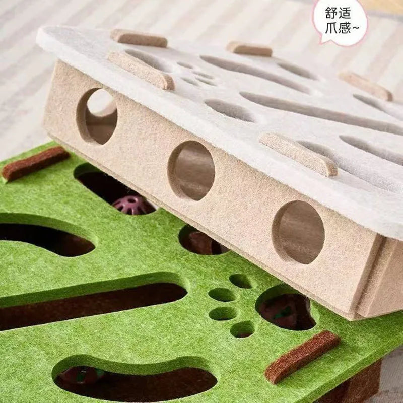 Pet Cat Puzzle Maze Holes Toys