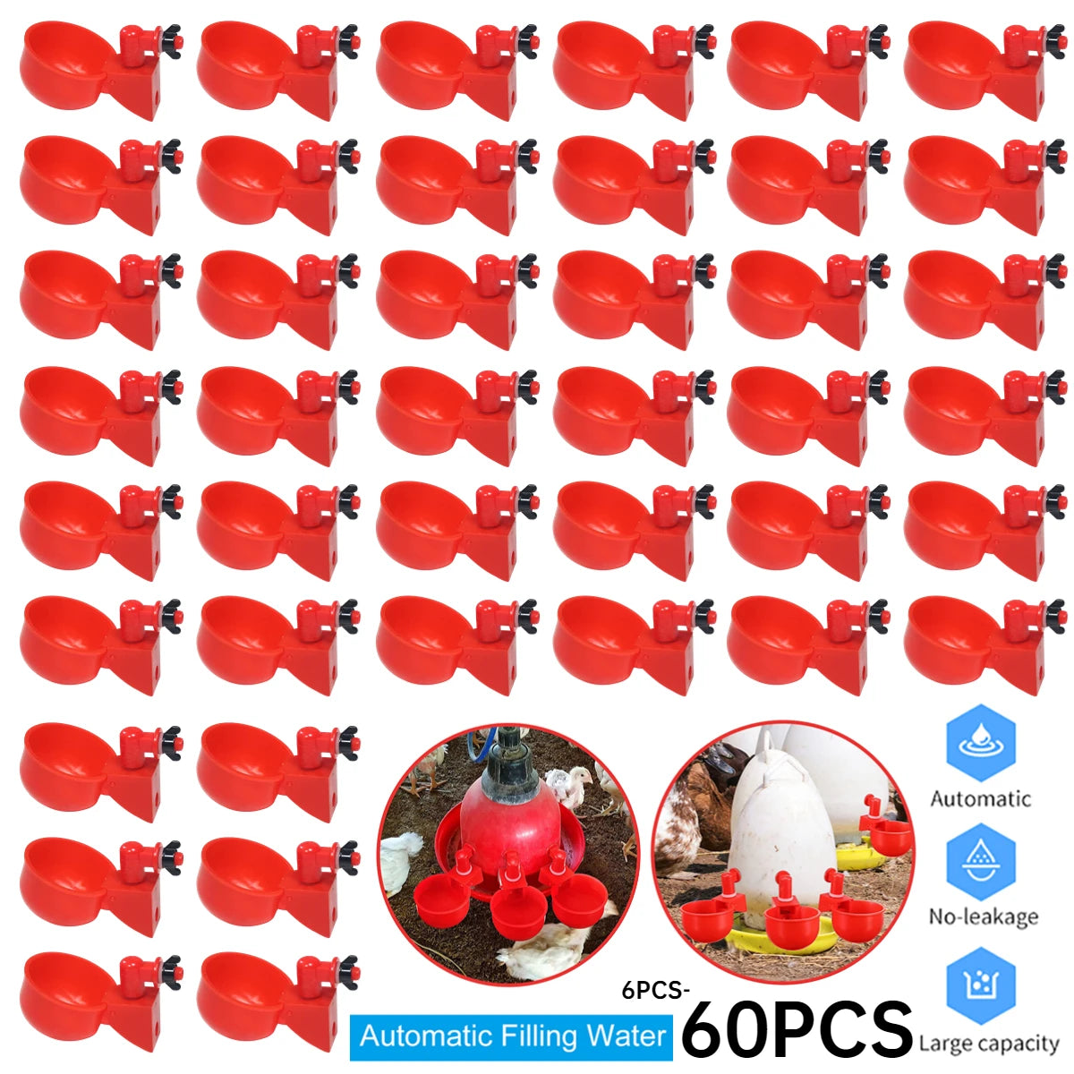 36-1PCS Chicken Drinking Cup