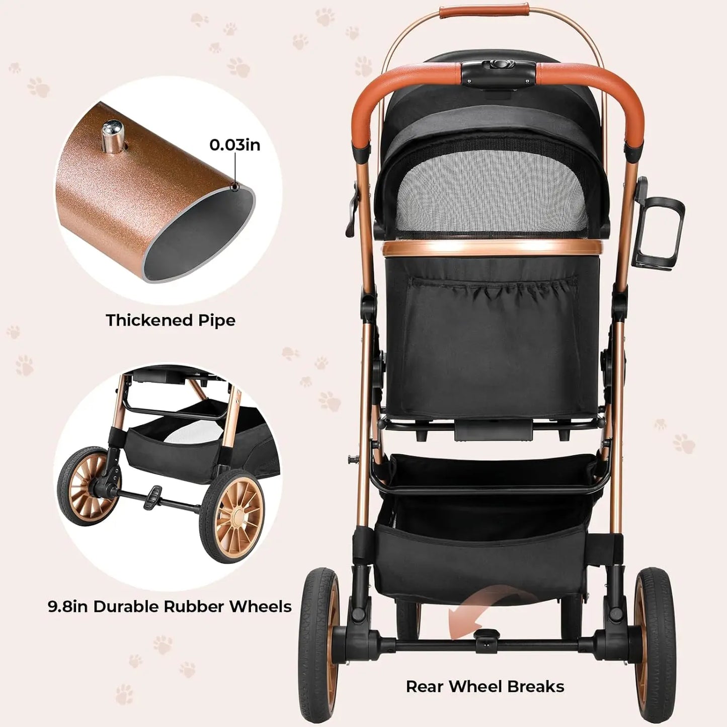 Dog Buggy Stroller Box