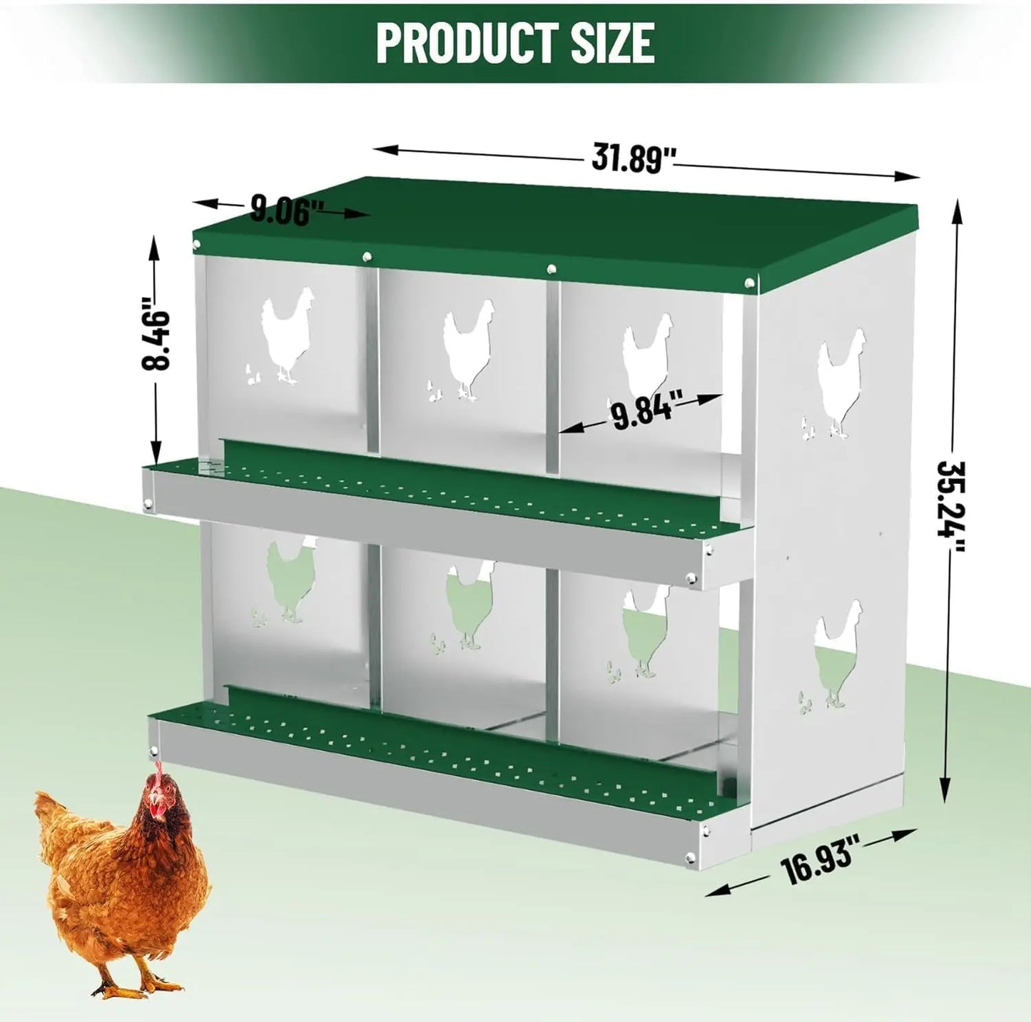 Metal Chicken Nesting Boxes
