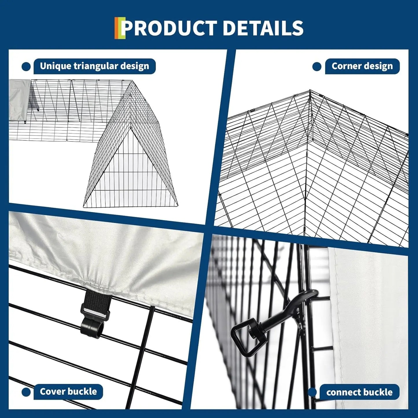 Metal Chicken Coop with Run