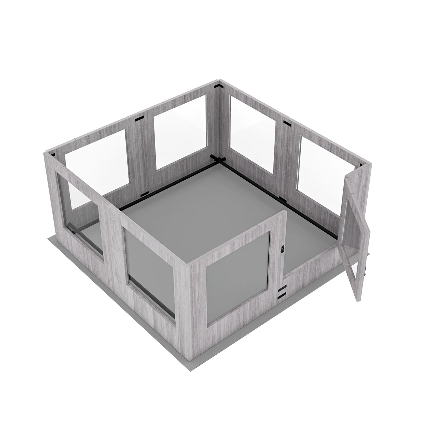 Tempered Glass Dog Puppies Playpen for Indoor