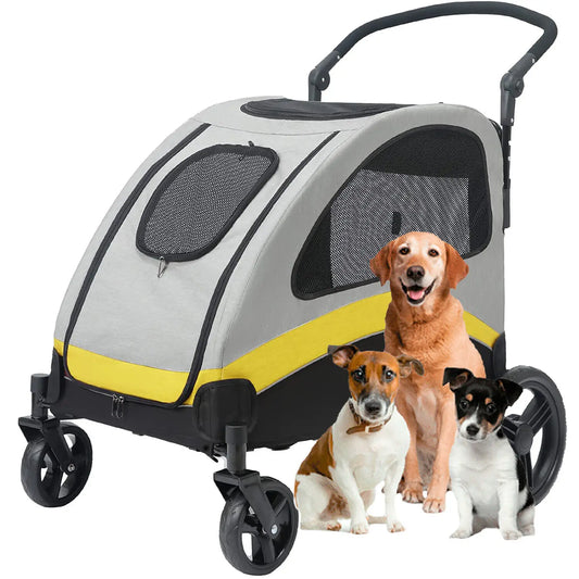Dog Stroller Ultra-large 4 Wheels