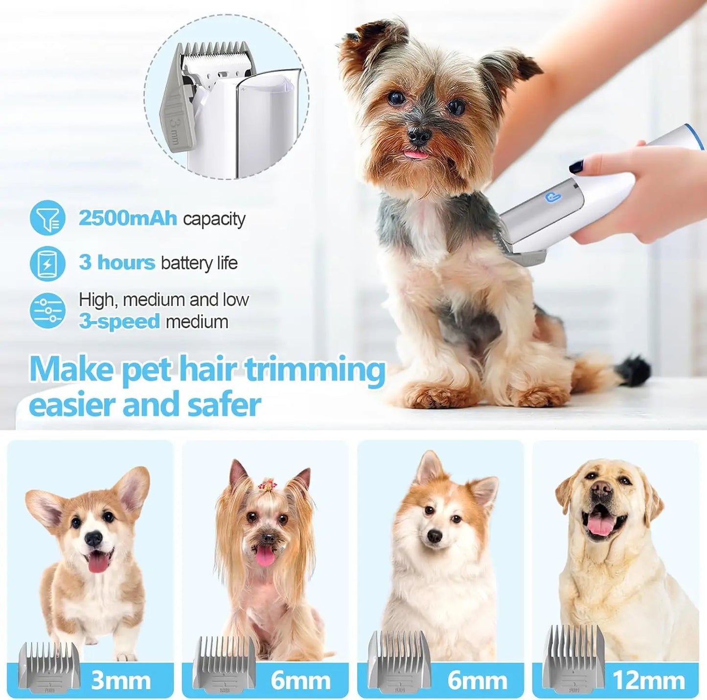 Pet Grooming Vacuum Kit