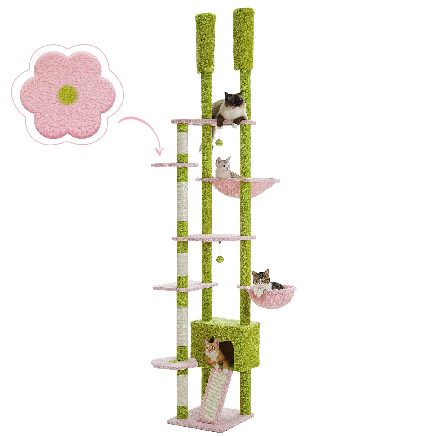 Floor to Ceiling Cat Tree Tower
