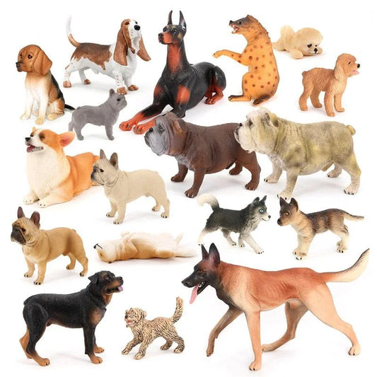Realistic Dog Figurines for Kids