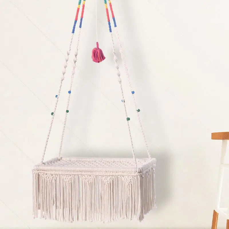Macrame Cat Swing For Indoor Small Cats Kittens
