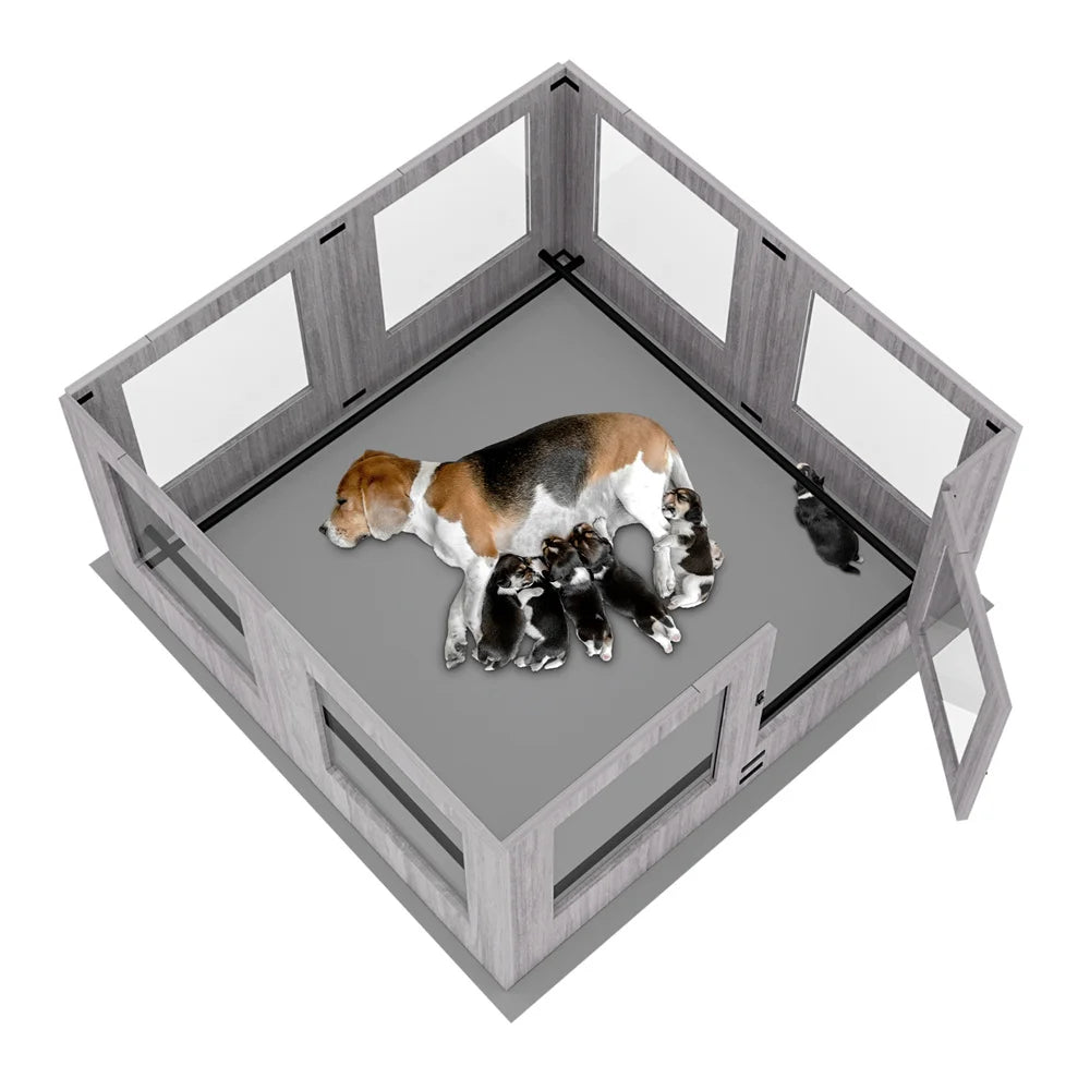Large 8/14 Panels Dog Whelping Box