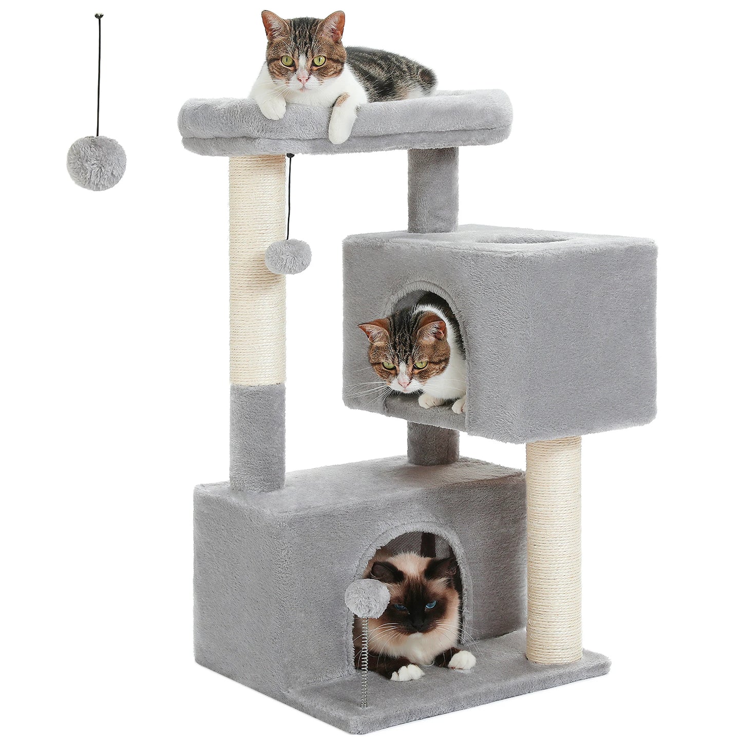 Cat Tree Tower with Detachable Top Perch
